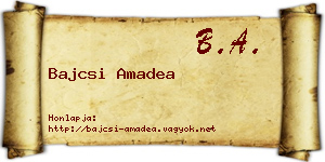 Bajcsi Amadea névjegykártya